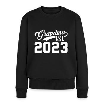 Grand-mère Est. 2023 - Pull Premium bio Femme - noir - Devant - Julia (174cm)
