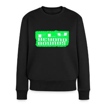 Creative Expression Birthday Present - Women's Premium Organic Jumper - black - Front - Julia (174cm)