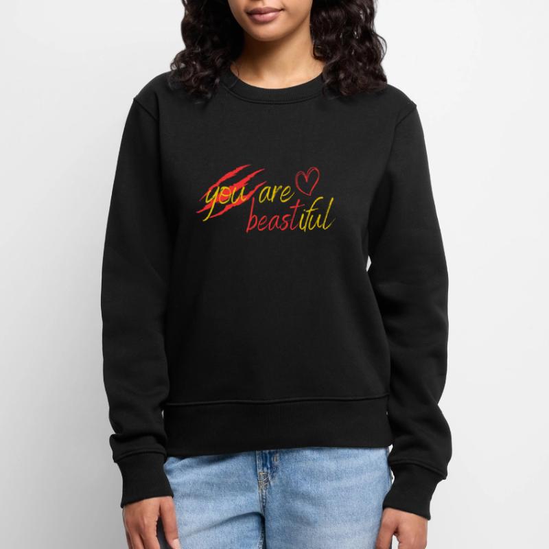 Biest oder Schönheit? Frauen Premium Bio Pullover