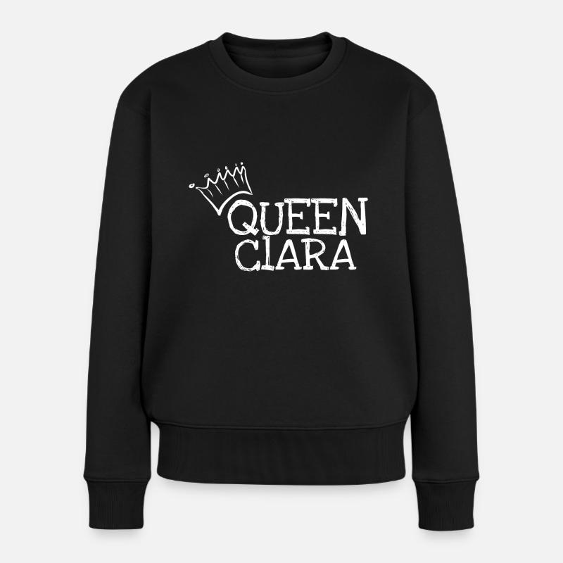 Prénom Clara - Pull Premium bio Femme - noir
