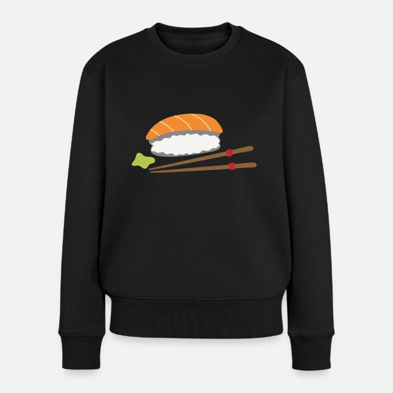 Sushi - Frauen Premium Bio Pullover - Schwarz