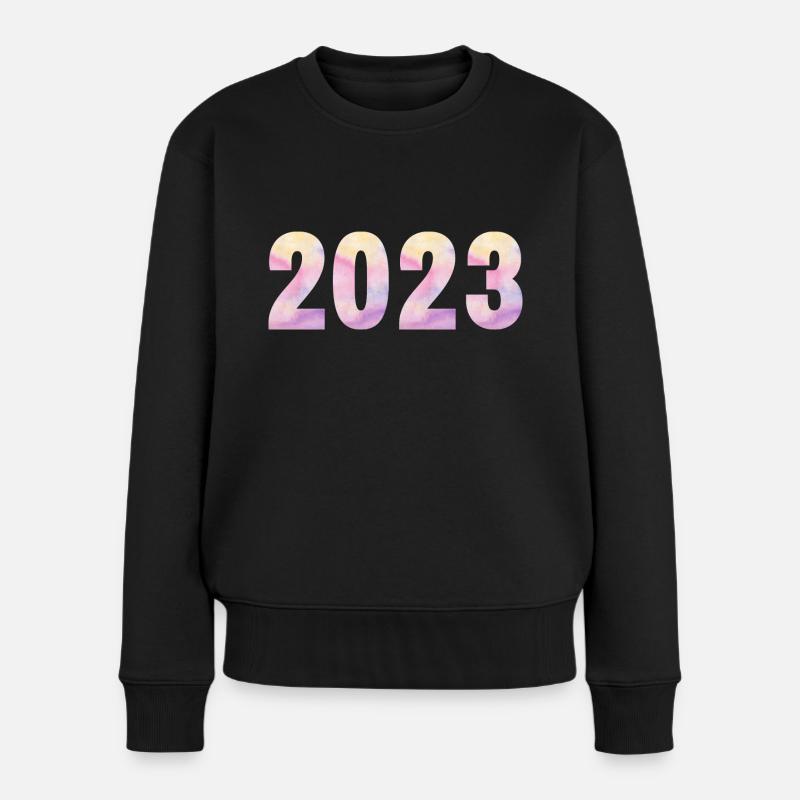 2023 Pastel Violet Rose - Pull Premium bio Femme - noir