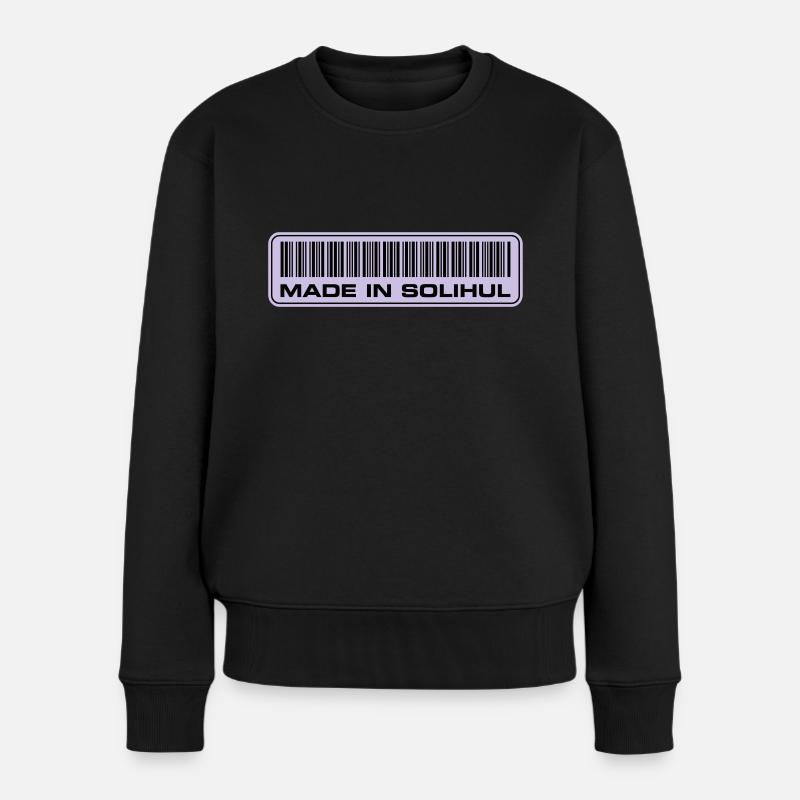 made-in-solihul-defender - Women's Premium Organic Jumper - black