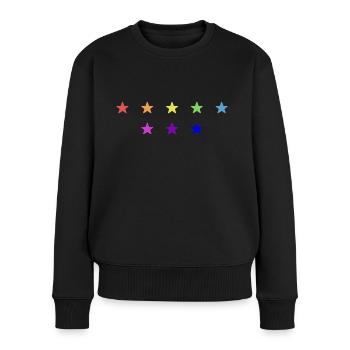 anti pis rainbow - Women's Premium Organic Jumper - black - Front - Julia (174cm)