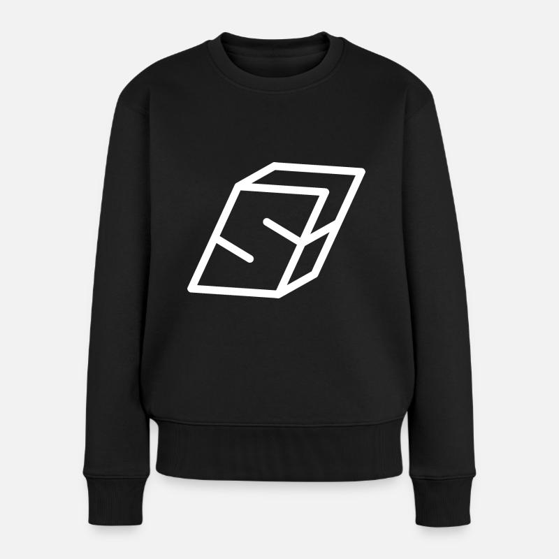 Gliederungsbuchstabe S - Frauen Premium Bio Pullover - Schwarz