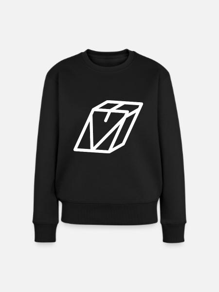 Gliederungsschreiben V - Frauen Premium Bio Pullover - Schwarz