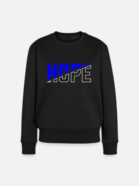 Hope - Frauen Premium Bio Pullover - Schwarz