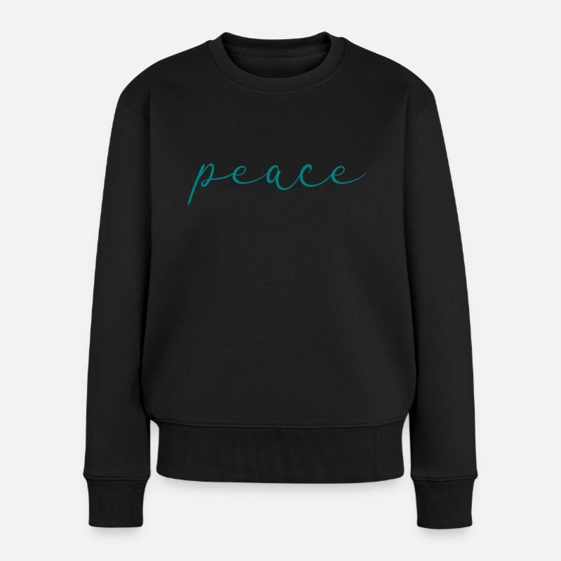 paix - Pull Premium bio Femme - noir