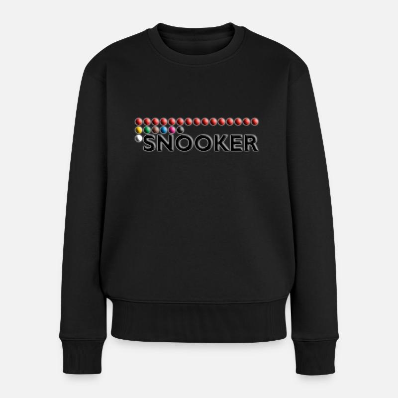 SNOOKER - Bälle - Frauen Premium Bio Pullover - Schwarz
