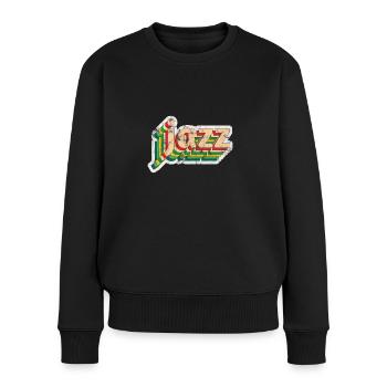 Musique jazz vintage - Pull Premium bio Femme - noir - Devant - Julia (174cm)