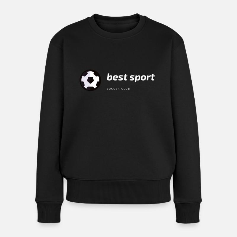 Bester Sport - Frauen Premium Bio Pullover - Schwarz