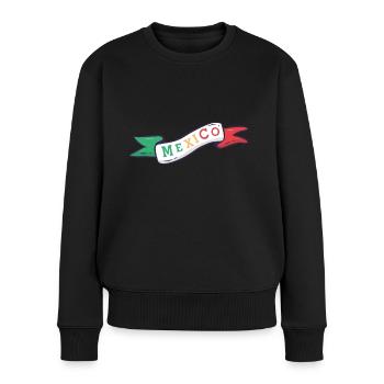 Drapeau du Mexique - Pull Premium bio Femme - noir - Devant - Julia (174cm)