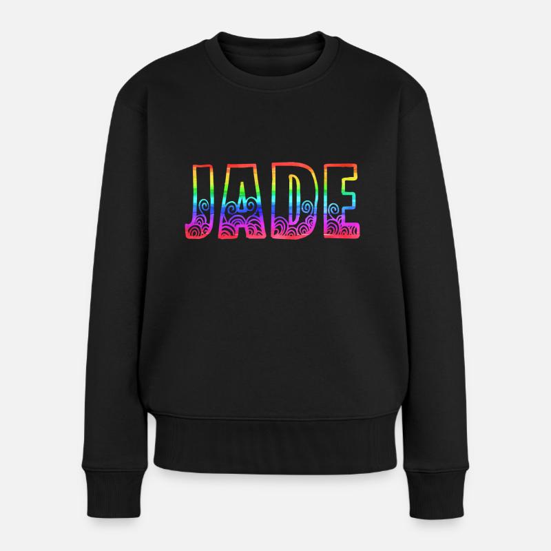 jade rs arc-en-ciel - Pull Premium bio Femme - noir