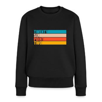 Running Vintage 26.2 Miles Marathoner Demi - Pull Premium bio Femme - noir - Devant - Julia (174cm)