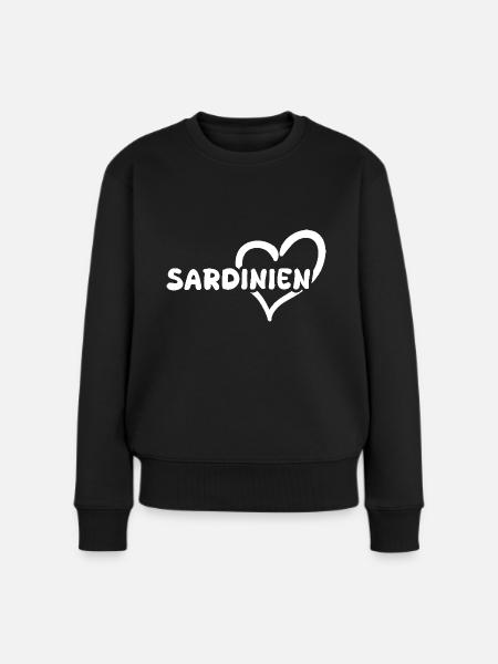 Sardinien - Frauen Premium Bio Pullover - Schwarz