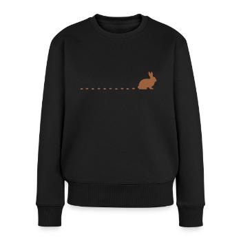 Rabbit Tracks Rabbit Tracks Rabbit Tracks Rabbit Track Hare - Pull Premium bio Femme - noir - Devant - Julia (174cm)