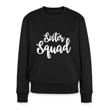 Escouade Sœur - Pull Premium bio Femme - noir - Devant - Julia (174cm)
