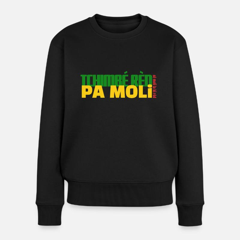 Tchimbé rèd pa moli - Pull Premium bio Femme - noir