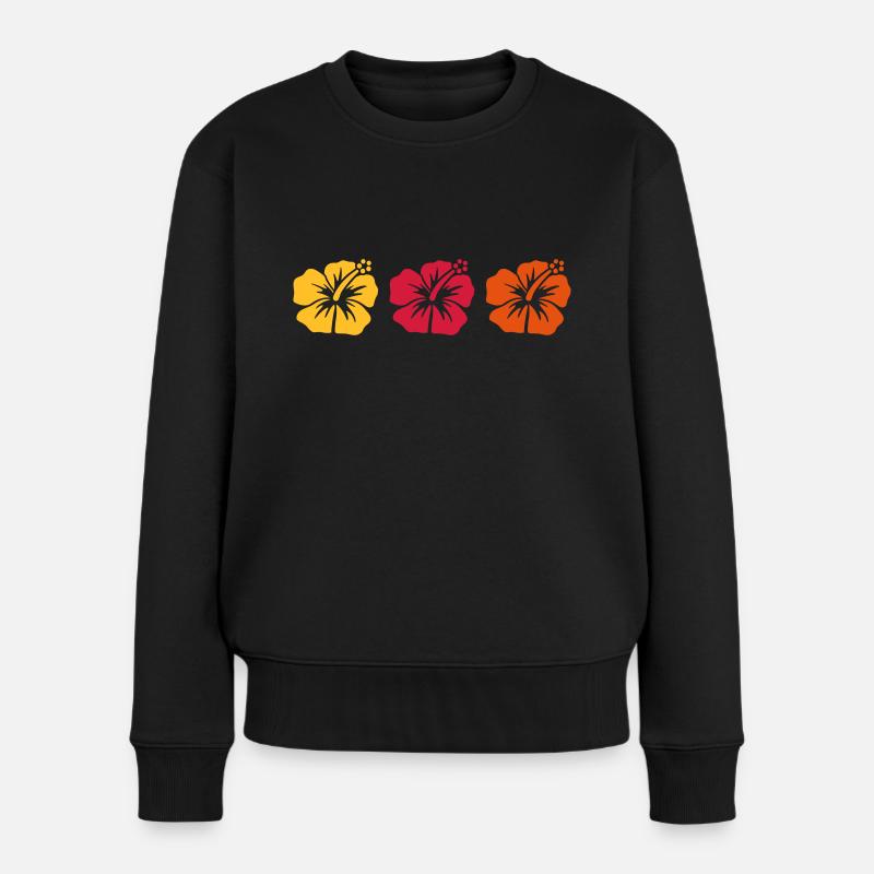 Hibiscus - Pull Premium bio Femme - noir