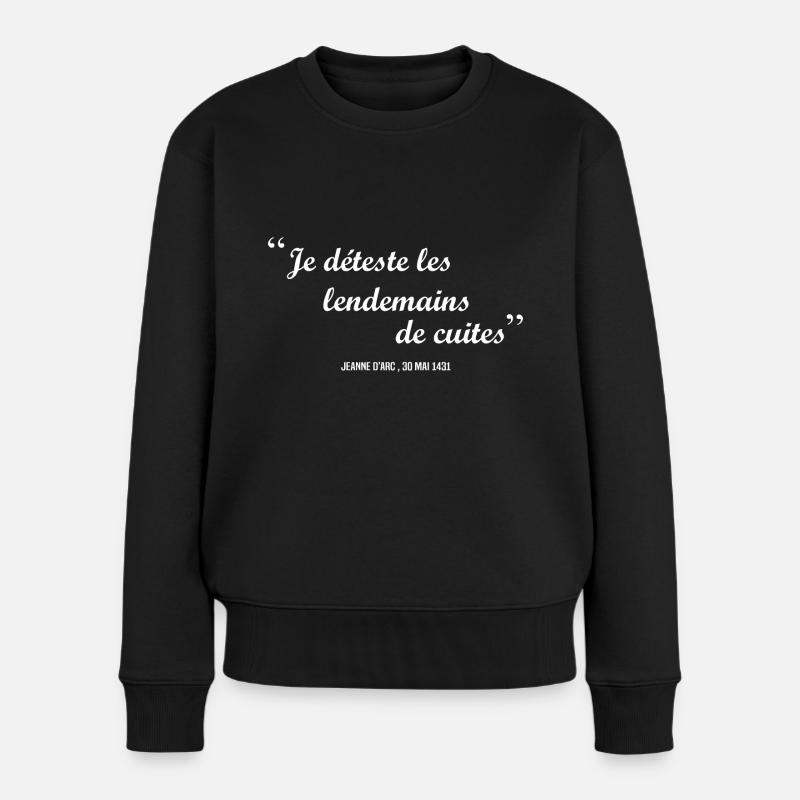 jeanne d'arc - humour noir - Pull Premium bio Femme - noir