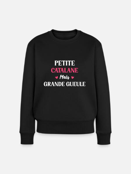 Petite catalane mais grande gueule - Pull Premium bio Femme - noir