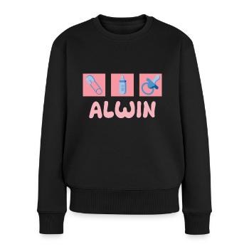 Pacifier Alwin - Women's Premium Organic Jumper - black - Front - Julia (174cm)