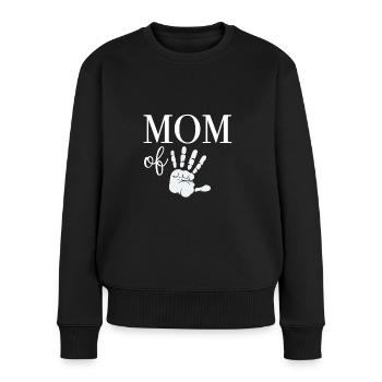 Maman de cinq enfants - Pull Premium bio Femme - noir - Devant - Julia (174cm)