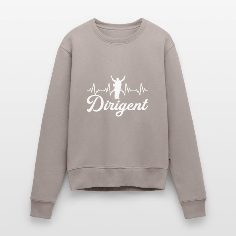 Dirigent Dirigentin Dirigieren Chor Herzschlag Frauen Premium Bio Pullover