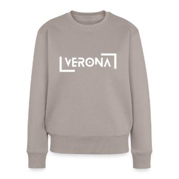 Vérone - Pull Premium bio Femme - taupe - Devant - Julia (174cm)
