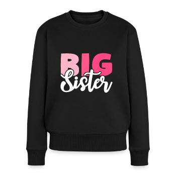 BIG SISTER - Women's Premium Organic Jumper - black - Front - Julia (174cm)