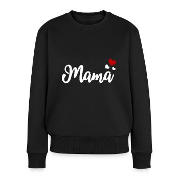 Mama Hearts - Women's Premium Organic Jumper - black - Front - Julia (174cm)
