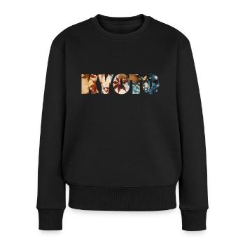 KYOTO COLORFUL - Women's Premium Organic Jumper - black - Front - Julia (174cm)