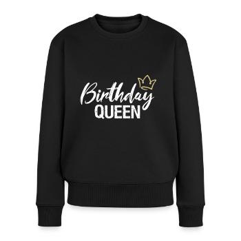 Anniversaire Reine Königin Geburtstag - Pull Premium bio Femme - noir - Devant - Julia (174cm)