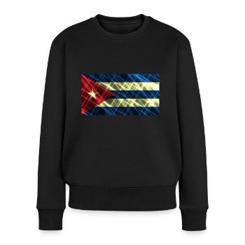First name Cuba - Women's Premium Organic Jumper - black - Front - Julia (174cm)