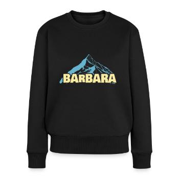 Cadeau pour Barbara - Pull Premium bio Femme - noir - Devant - Julia (174cm)