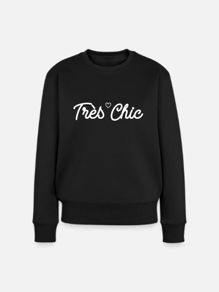 Sehr schick - Frauen Premium Bio Pullover - Schwarz