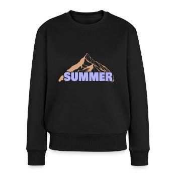Geschenk für Summer - Frauen Premium Bio Pullover - Schwarz - Vorne - Julia (174cm)