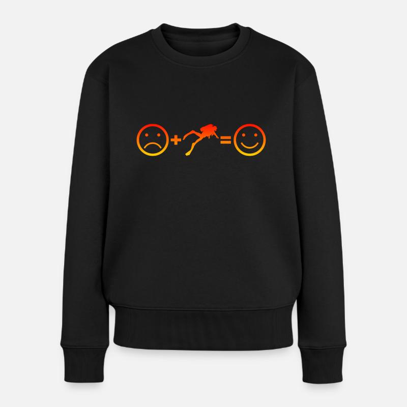 Plongée amusante Plongée Plongée Plongée Plongée - Pull Premium bio Femme - noir