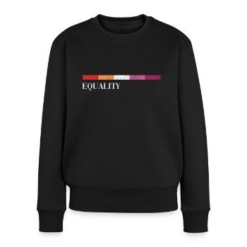 LGBT Lesbian Pride Flag Flag Lesbian - Pull Premium bio Femme - noir - Devant - Julia (174cm)