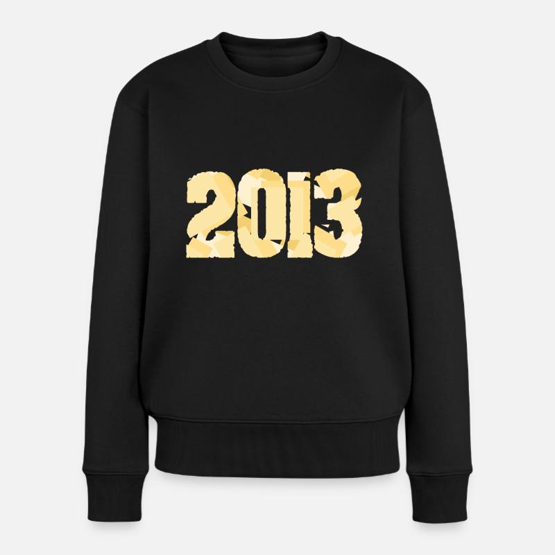 2013 - Frauen Premium Bio Pullover - Schwarz