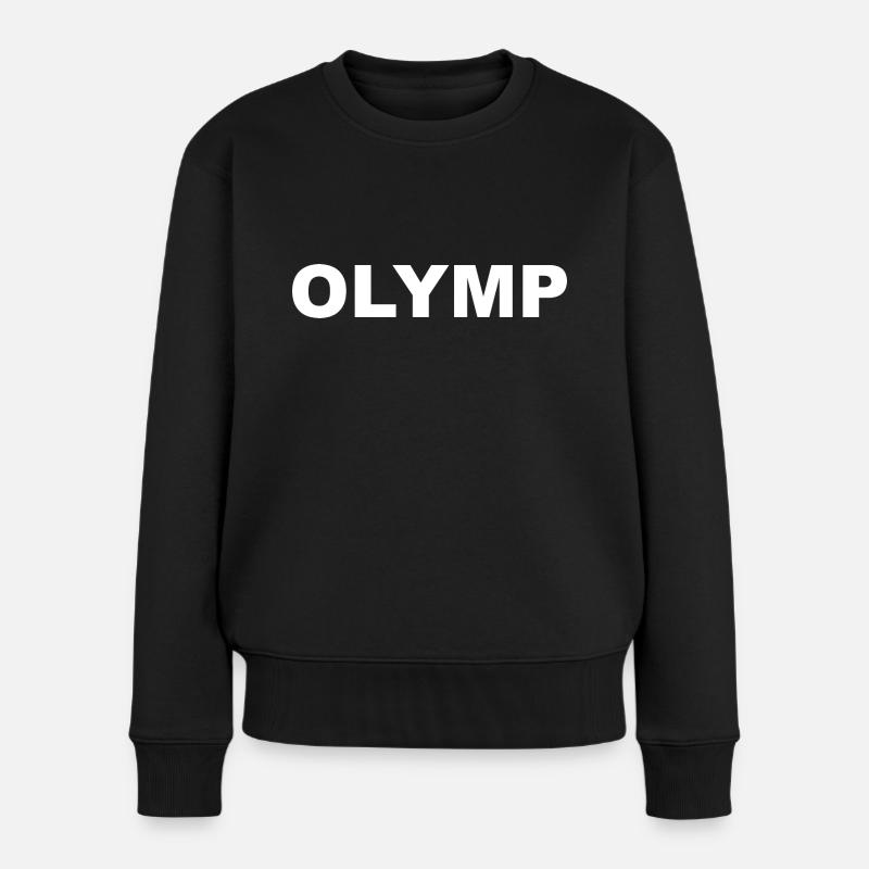 Olymp Berg der Götter und der Kräfte. Bodybuilder - Frauen Premium Bio Pullover - Schwarz
