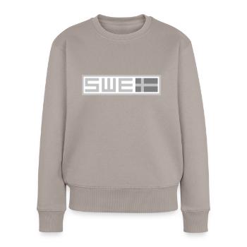 Schwedische Taktik - Frauen Premium Bio Pullover - Taupe - Vorne - Julia (174cm)