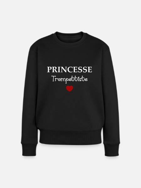 Princesse trompettiste - Pull Premium bio Femme - noir