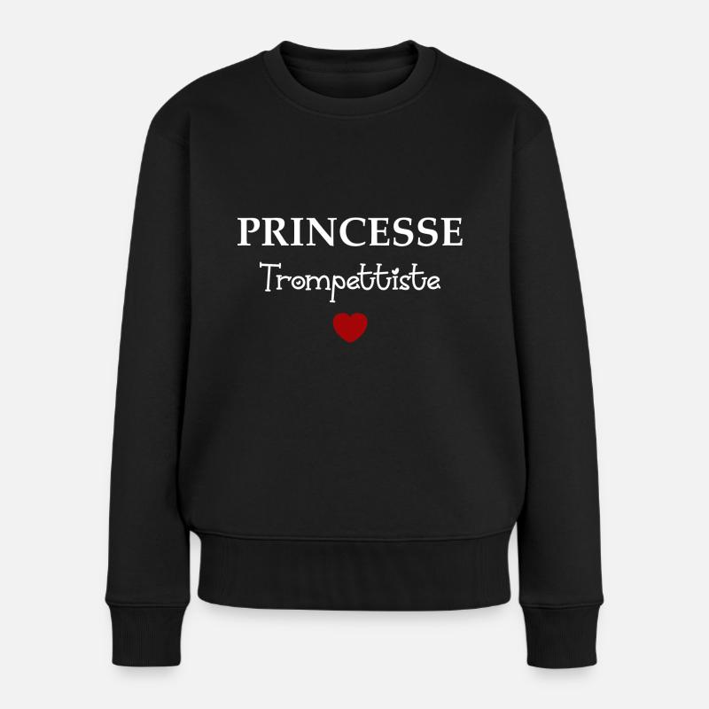 Princesse trompettiste - Pull Premium bio Femme - noir