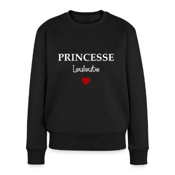 Princesse Louloute - Pull Premium bio Femme - noir - Devant - Julia (174cm)