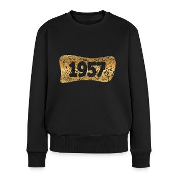 1957 - Women's Premium Organic Jumper - black - Front - Julia (174cm)