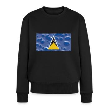 St Lucia - Women's Premium Organic Jumper - black - Front - Julia (174cm)