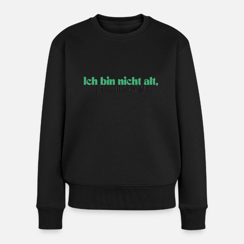 Je ne suis pas vieux, je suis un classique - Pull Premium bio Femme - noir