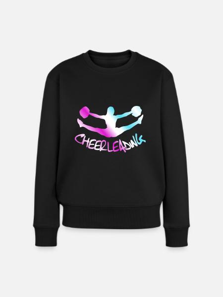 Cheerleading, Cheerleader - Frauen Premium Bio Pullover - Schwarz