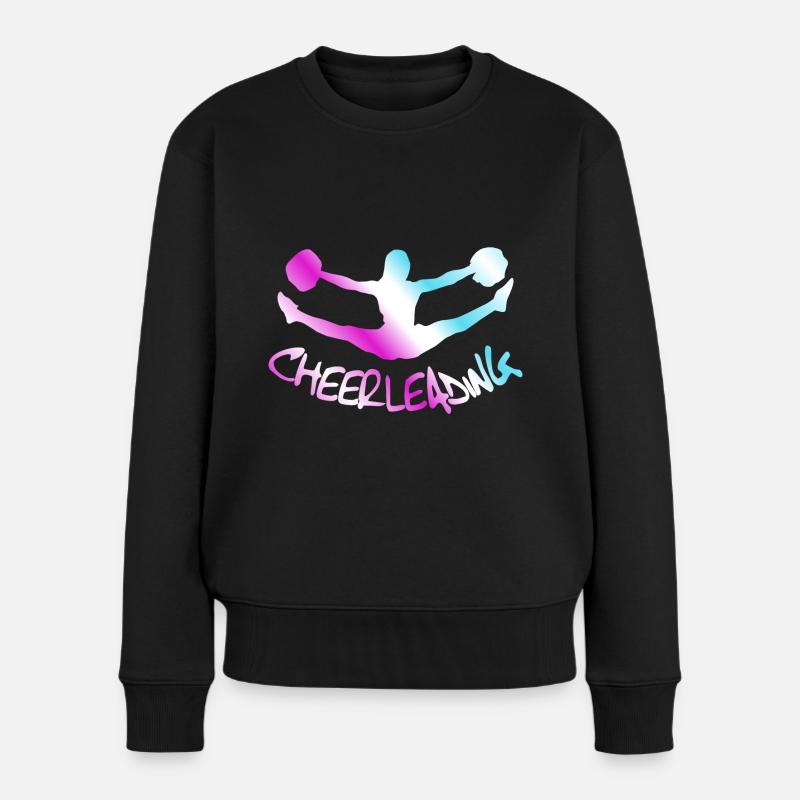 Cheerleading, Cheerleader - Frauen Premium Bio Pullover - Schwarz